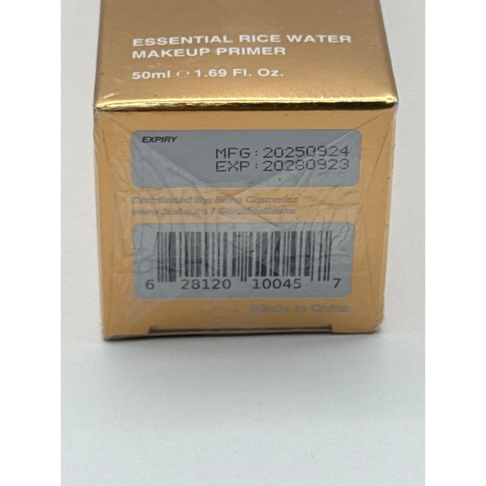 Bisha Essential Rice Water Makeup Primer 50ml Hydrating Luminous Base New Sealed
